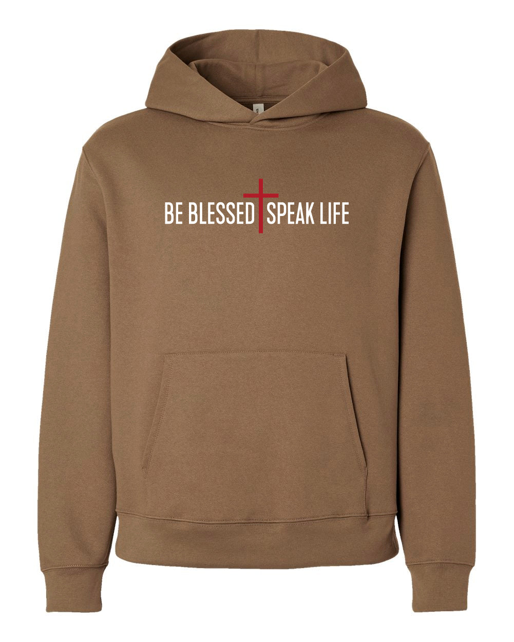 Be Blessed Speak Life Signature Hoodie - Vintage Brown