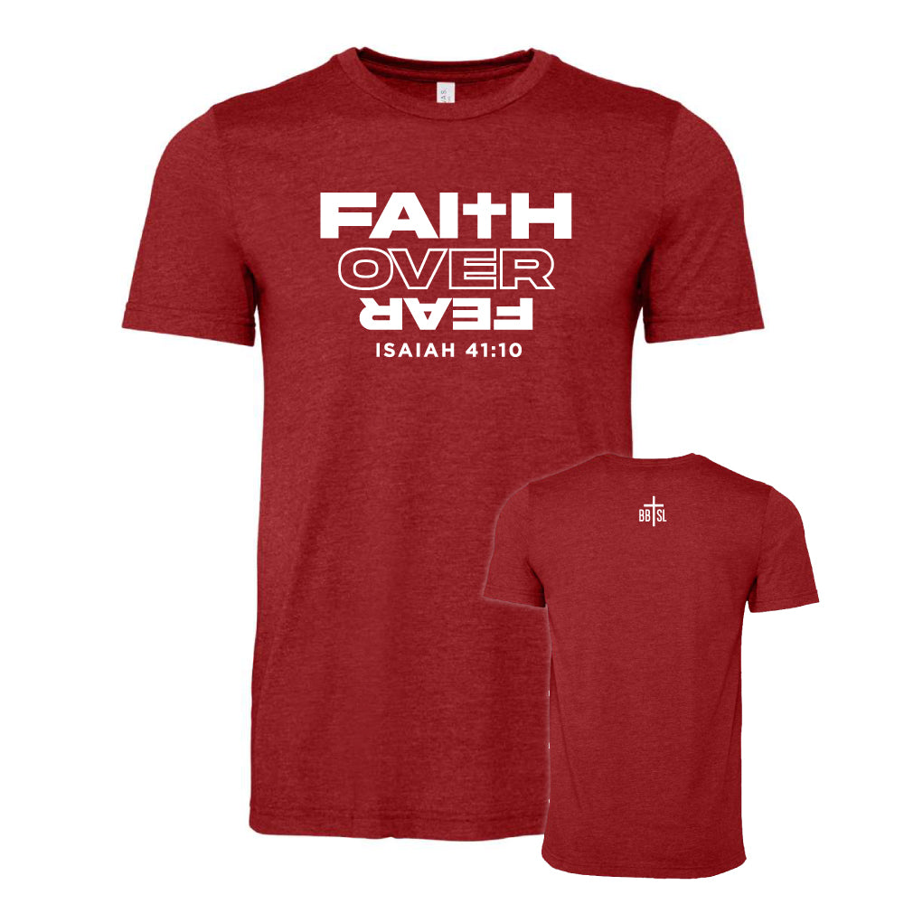 Faith Over Fear - Canvas Red
