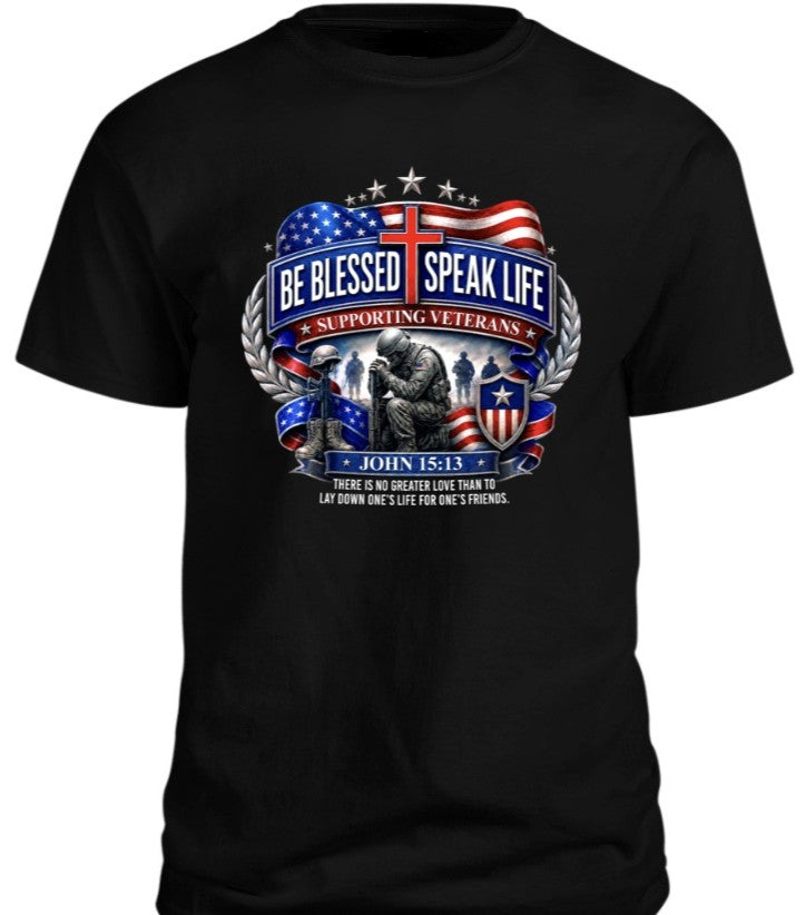 Veterans Tee - Black John 15:13