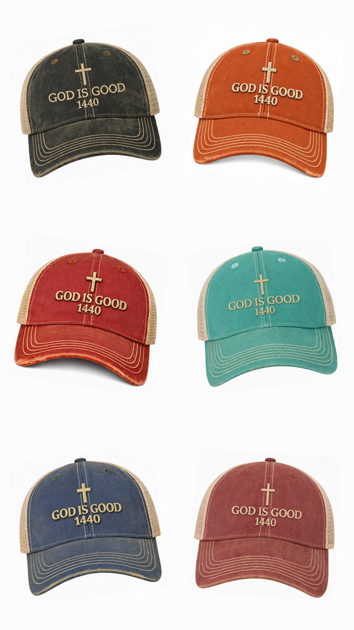 God Is Good Trucker Hat