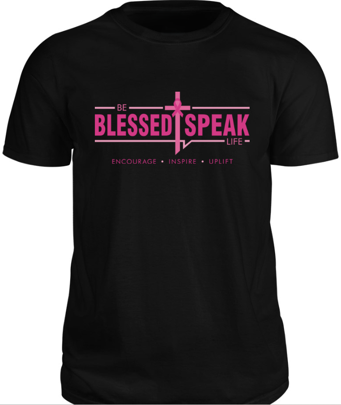 Mission Statement Tee - Breast Cancer Awareness Black