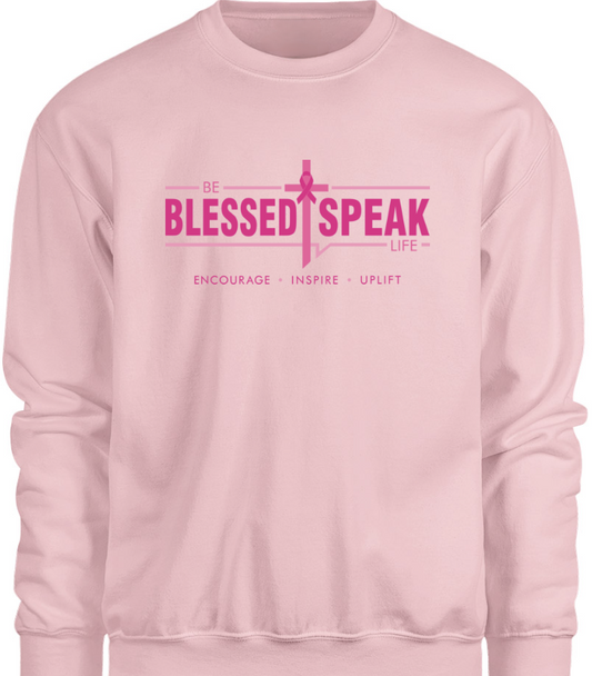 Mission Statement Sweatshirt - Breast Cancer Awareness Pink