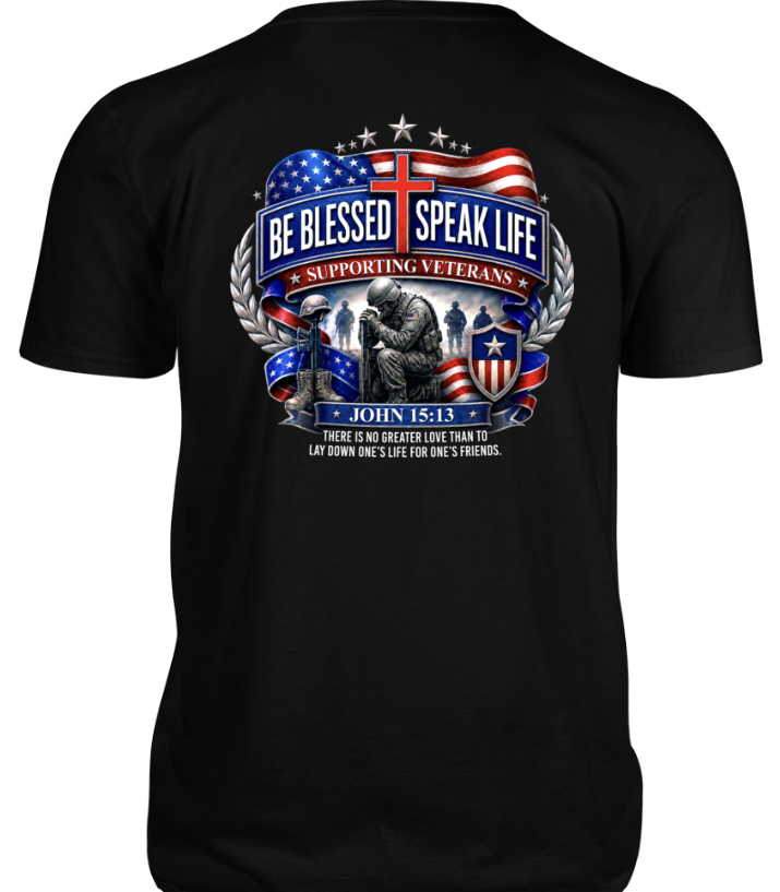 Veterans Tee - Black John 15:13
