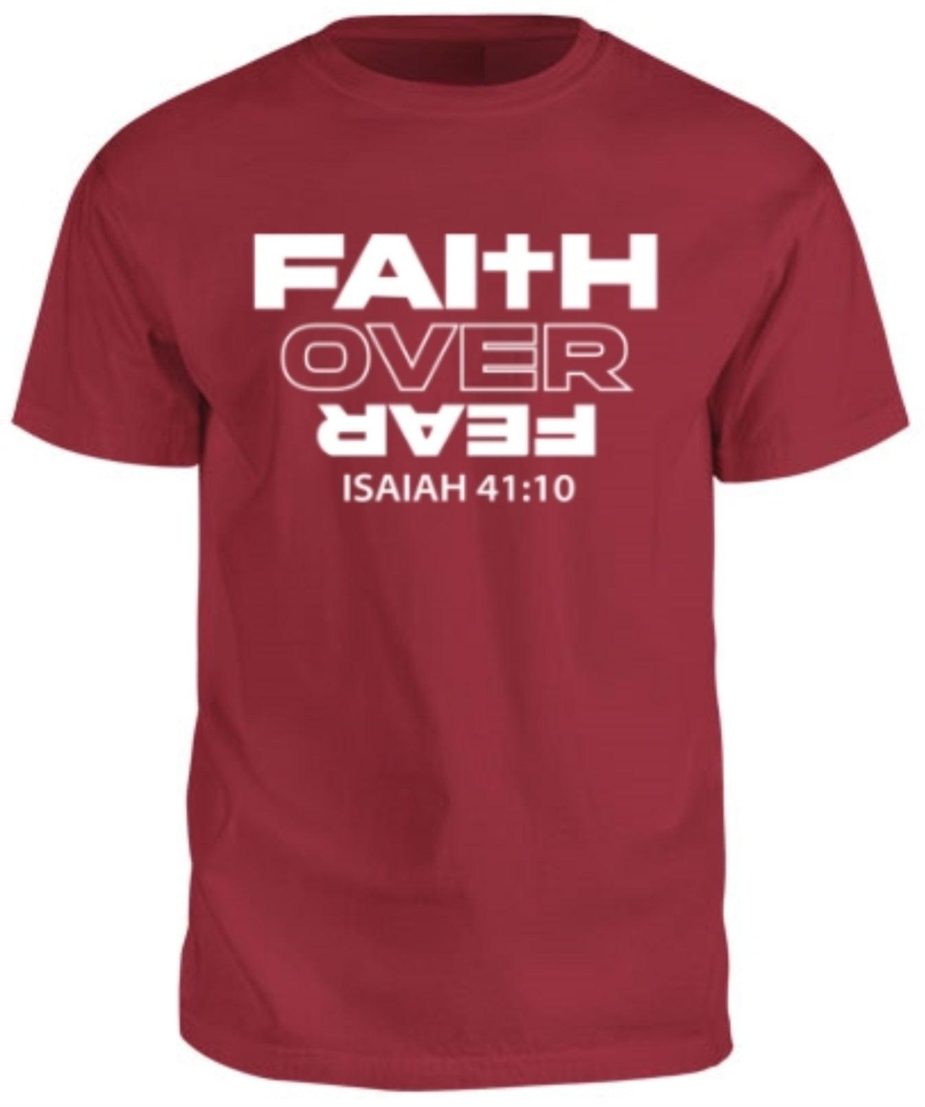 Faith Over Fear - Crimson