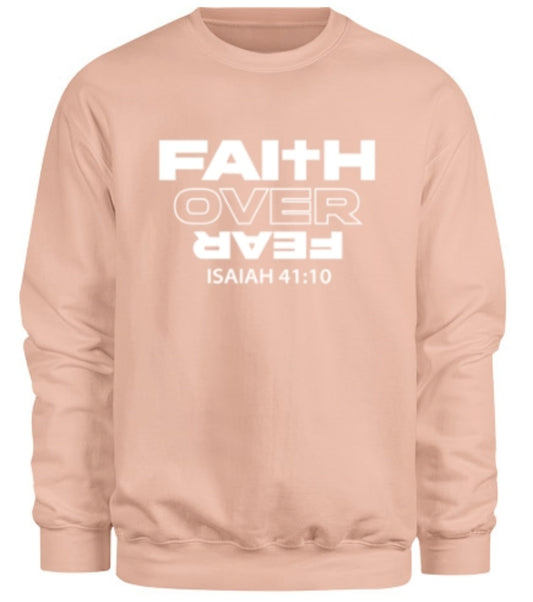 Faith Over Fear - Blush Pink Sweatshirt