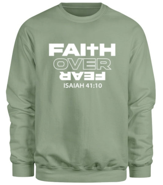 Faith Over Fear - Sage Sweatshirt