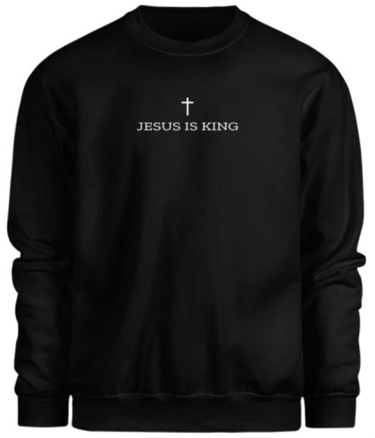 JESUS IS KING Sweatshirt - Black