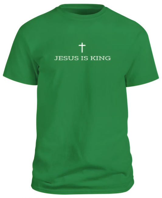 JESUS IS KING T-shirt - Green
