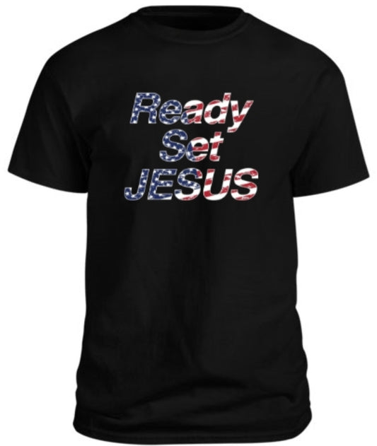 Ready Set Jesus - Black Flag - T-shirt