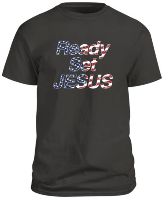 Ready Set Jesus - Iron Grey Flag - T-shirt