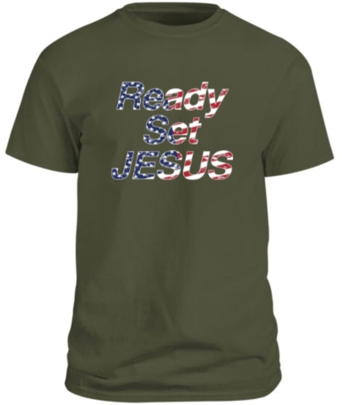 Ready Set Jesus - MG Flag - T-shirt