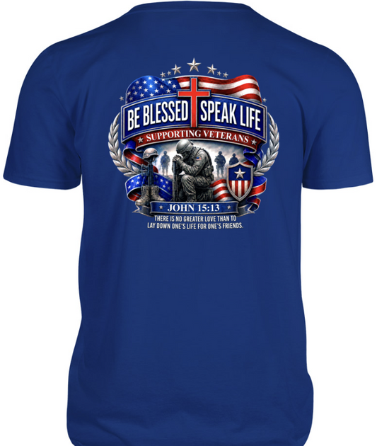 Veterans Tee - Royal Blue John 15:13