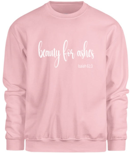 Beauty for Ashes Sweatshirt - Blush Pink